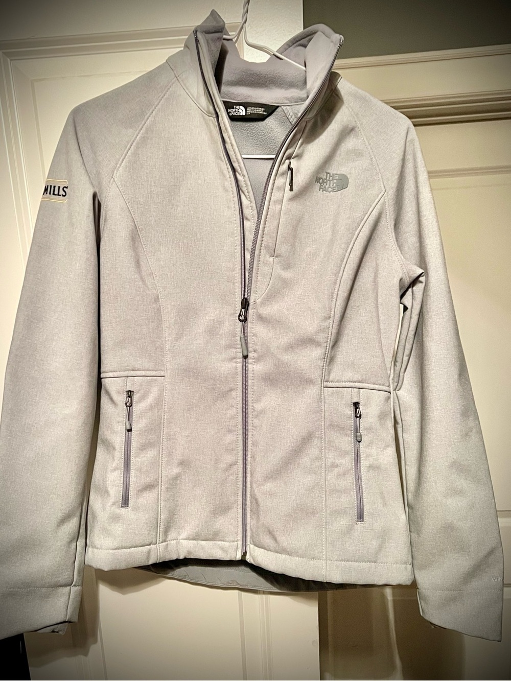 The North Face Women's Light Gray Softshell Hooded Jacket